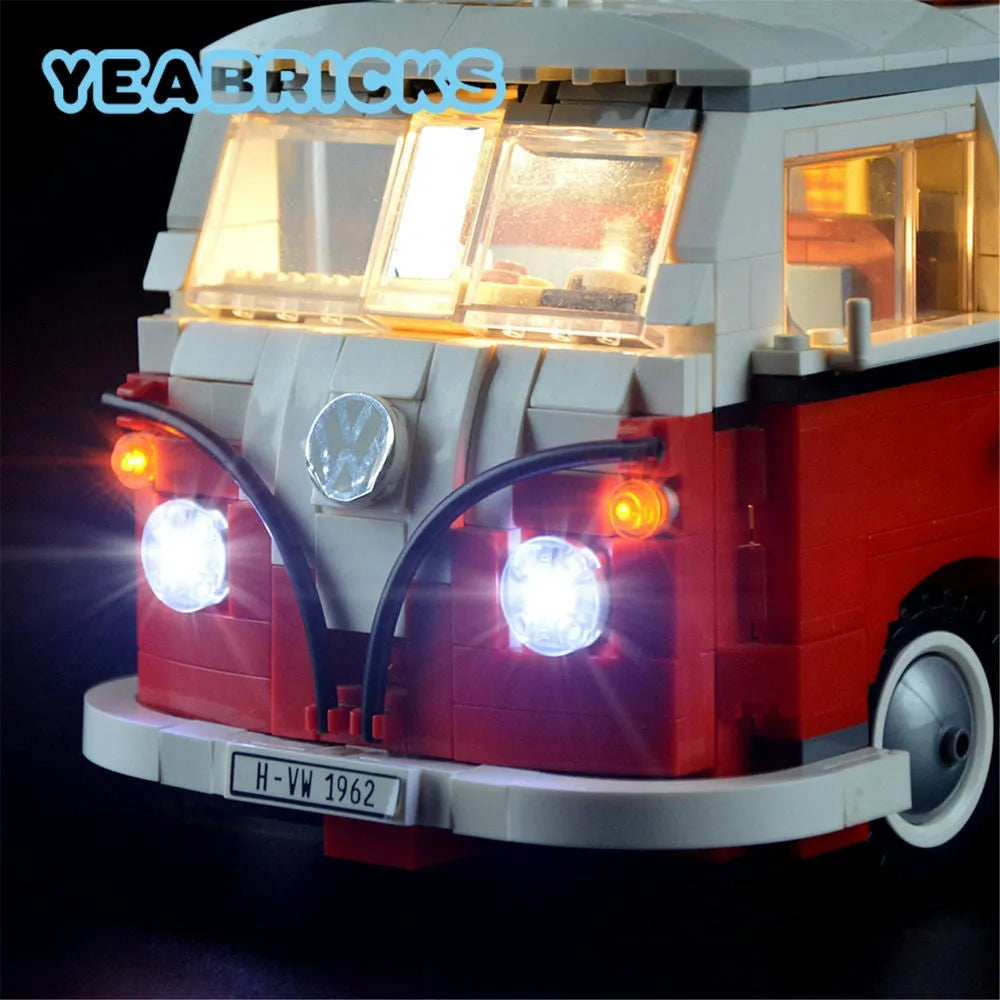 Lights Set LED Lights For 10220 Volkswagen T1 Camper Van Construction Set Toys - 12