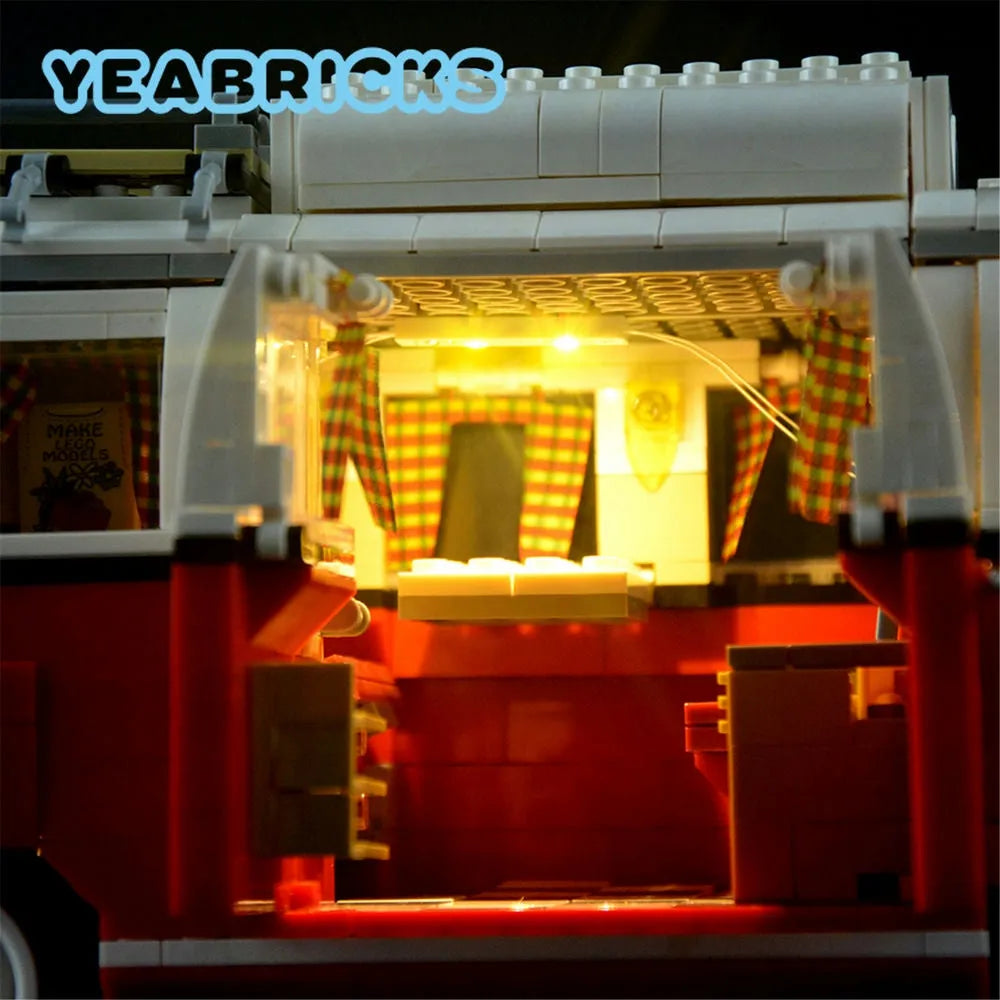 Lights Set LED Lights For 10220 Volkswagen T1 Camper Van Construction Set Toys - 10