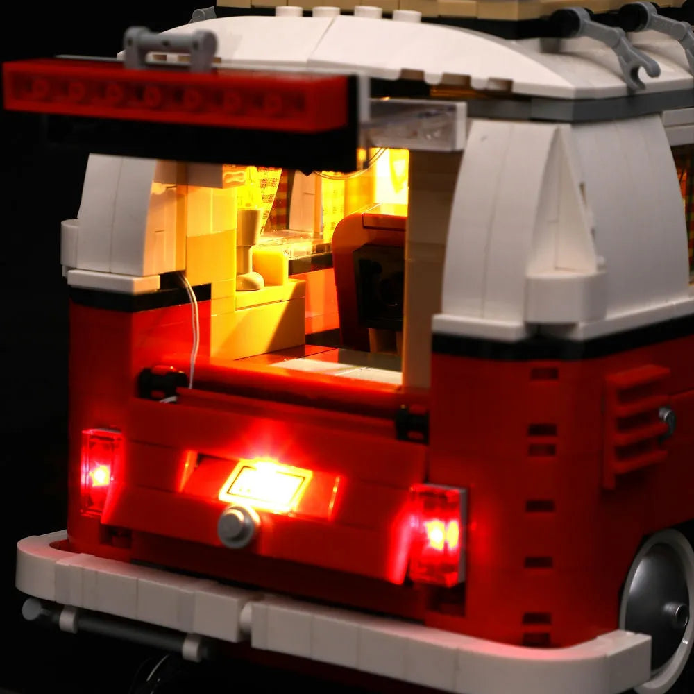 Lights Set LED Lights For 10220 Volkswagen T1 Camper Van Construction Set Toys - 8