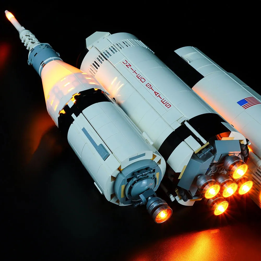 Lights Set LED Lights For 21309 The Apollo Saturn V Construction Set Toys - 1