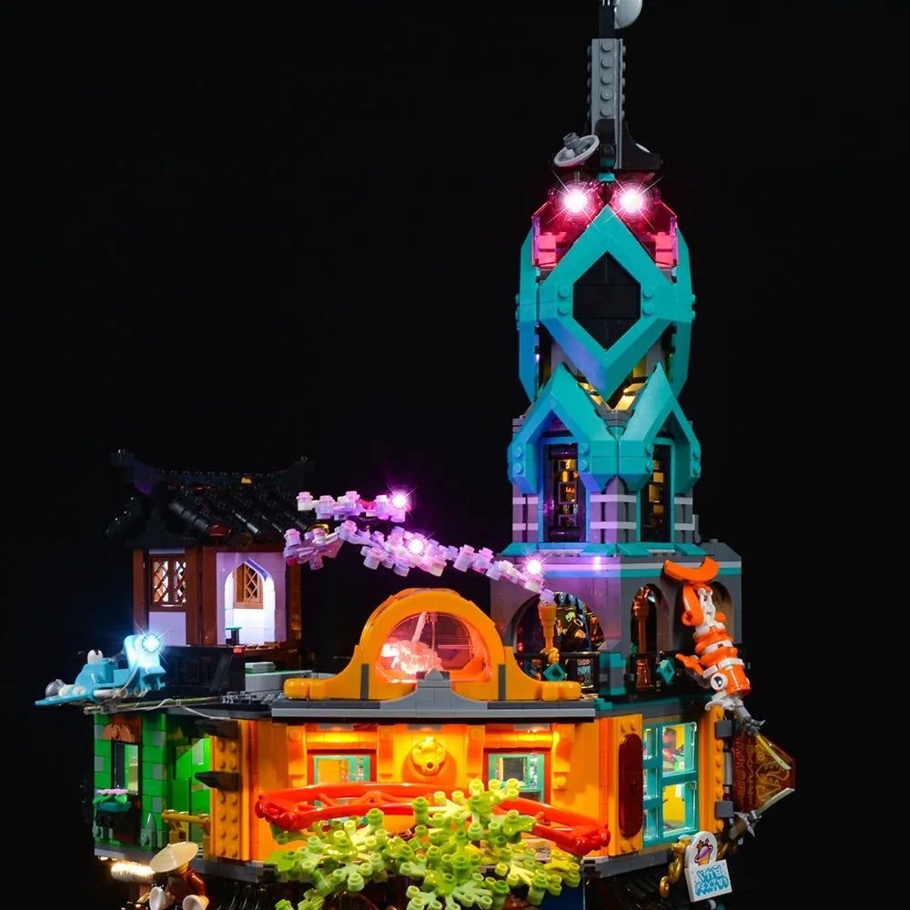 Lights Set LED For 71741 Ninjago City Gardens - 3