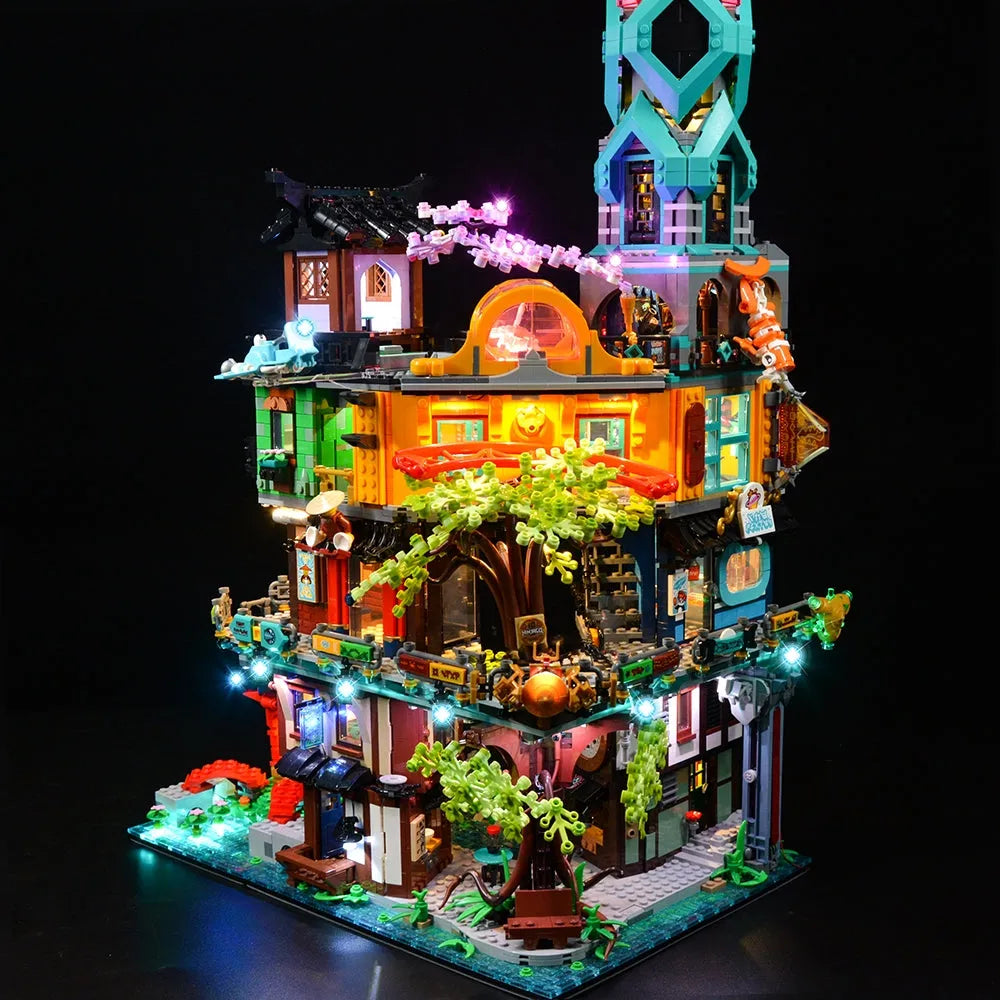 Lights Set LED For 71741 Ninjago City Gardens - 6