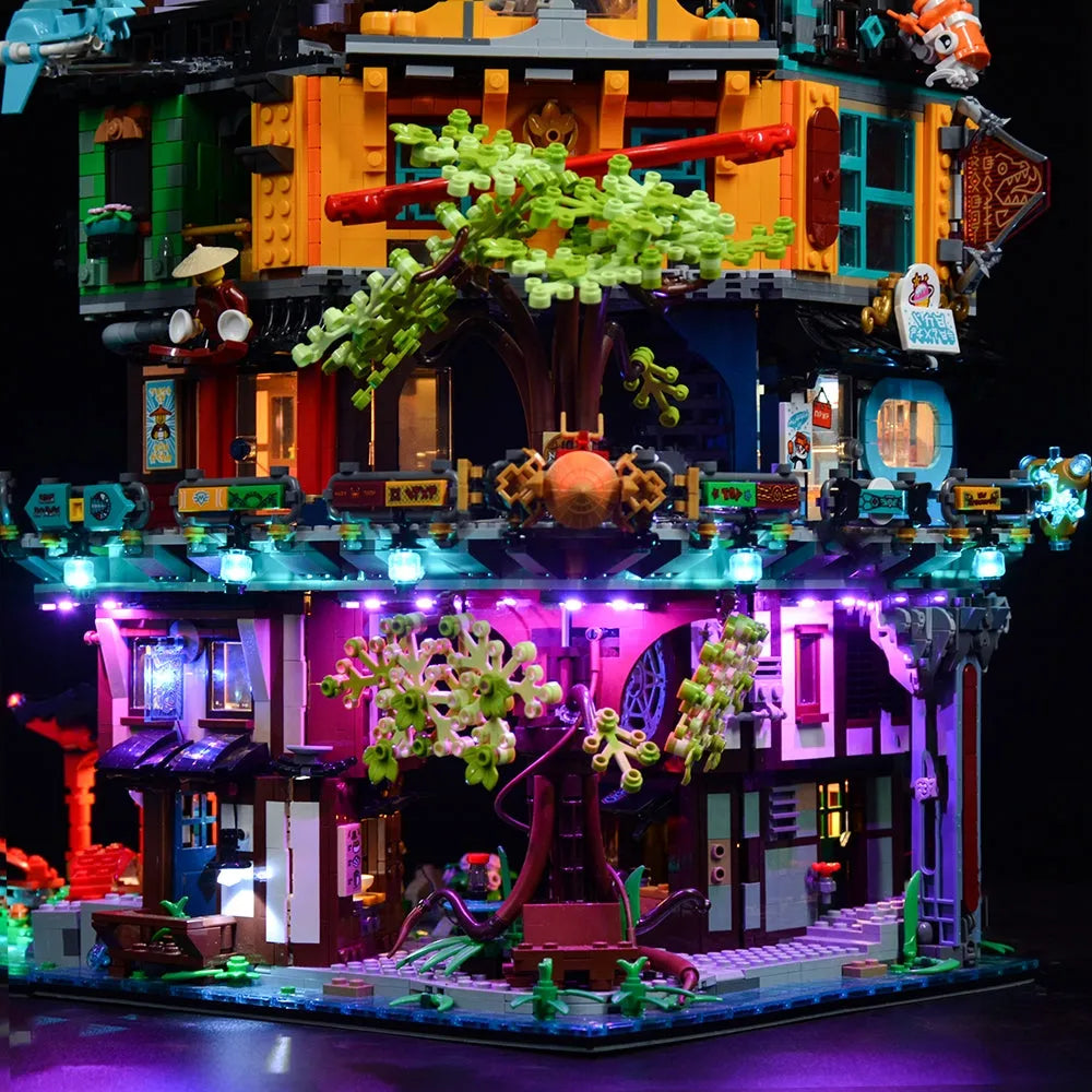 Lights Set LED For 71741 Ninjago City Gardens - 5