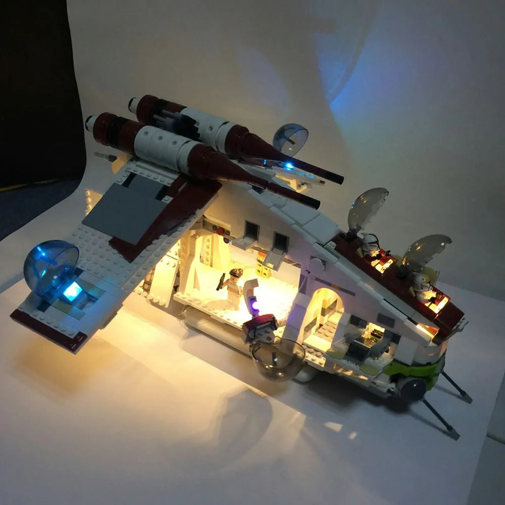 Lights Set LED Lights For 75021 The Republic Gunship Construction Set Toys - 5
