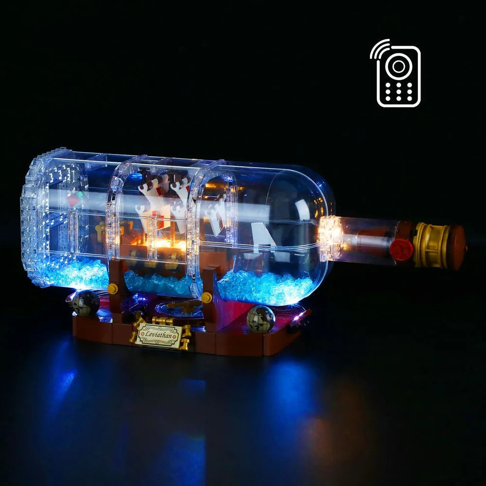 Lights Set LED Lights Kit For 21313 The Ship In A Bottle Construction Set Toys - 2