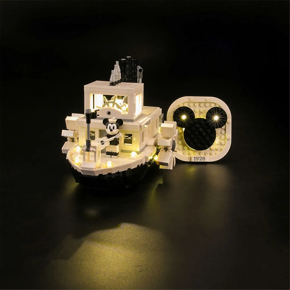 Lights Set LED Lights Kit For 21317 Steamboat Willie Construction Set Toys - 6