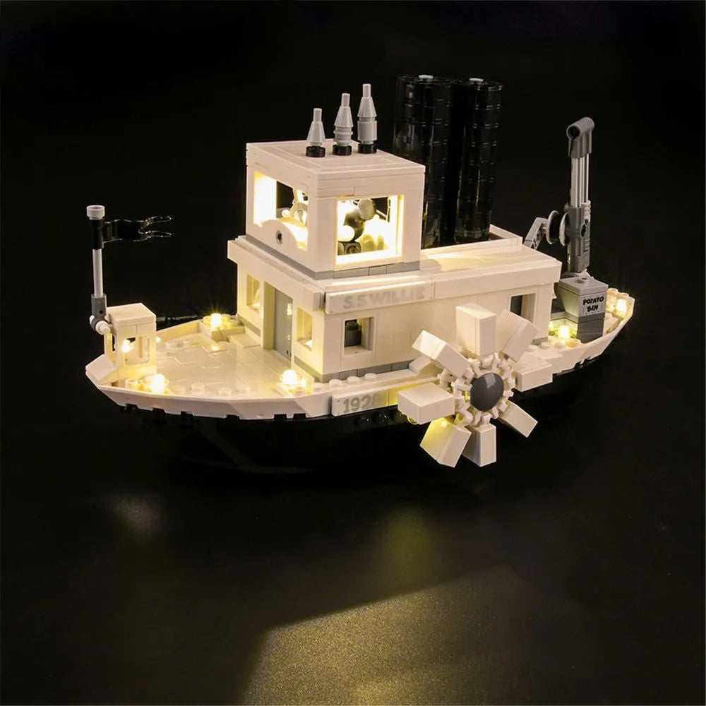 Lights Set LED Lights Kit For 21317 Steamboat Willie Construction Set Toys - 1