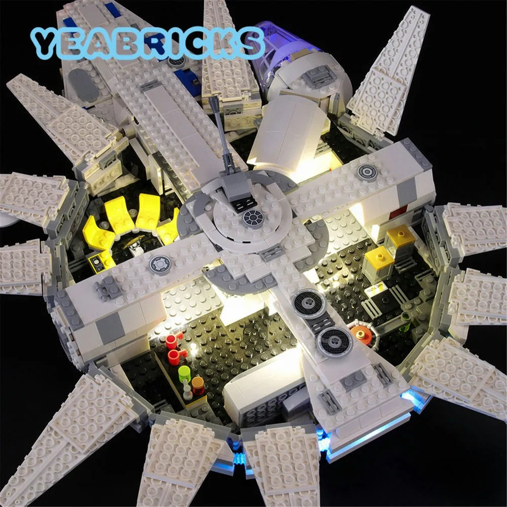 Lights Set LED Lights Kit For 75212 Kessel Run Millennium Falcon - 5