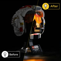 Thumbnail for Lights Set LED Lights Kit For 75327 The Red Five Helmet Construction Set Toys - 9