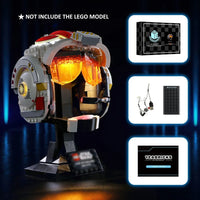 Thumbnail for Lights Set LED Lights Kit For 75327 The Red Five Helmet Construction Set Toys - 10