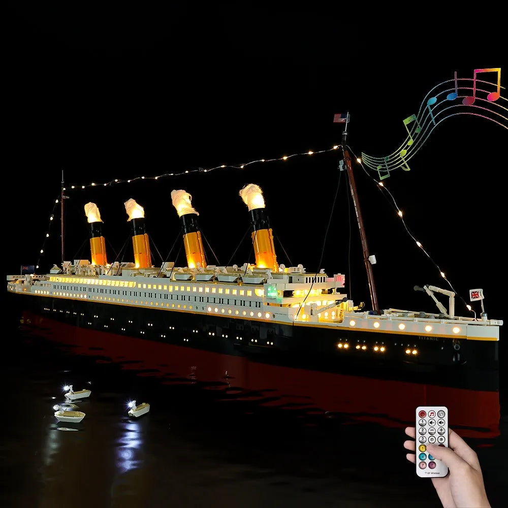 Lights Set LED For Creator 10294 The Titanic - 8