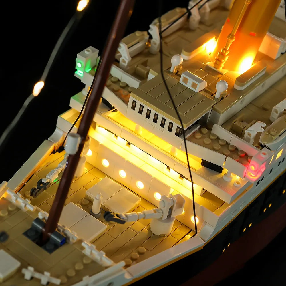 Lights Set LED Lights Set For Creator 10294 The Titanic - 12