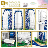 Thumbnail for Building Blocks Architecture MOC Expert De La Tour Hotel Bricks Toy Construction Set Toys - 6