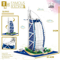 Thumbnail for Building Blocks Architecture MOC Expert De La Tour Hotel Bricks Toy Construction Set Toys - 5