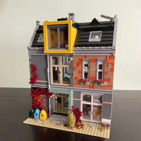 Thumbnail for Building Blocks City Experts MOC MINI Bike Shop Modular Bricks Toys - 7