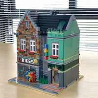 Thumbnail for Building Blocks City Experts MOC MINI Bike Shop Modular Bricks Toys - 6