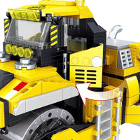 Thumbnail for Building Blocks City Mini Road Roller Truck Technic Bricks Kids Toys - 6