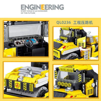 Thumbnail for Building Blocks City Mini Road Roller Truck Technic Bricks Kids Toys Construction Set Toys - 7