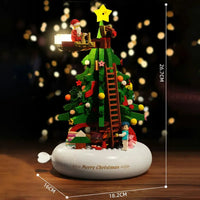 Thumbnail for Building Blocks Creative MOC Ideas Light Christmas Tree Music Box Bricks Toys - 8