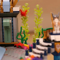 Thumbnail for Building Blocks Creative MOC Poseidon Palace Underwater City MINI Bricks Toy - 7