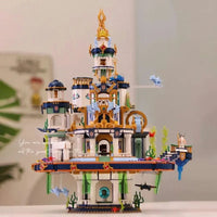Thumbnail for Building Blocks Creative MOC Poseidon Palace Underwater City MINI Bricks Toy - 6