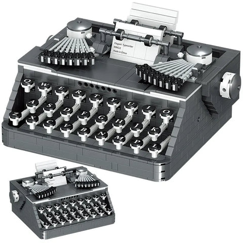 Creative MOC Retro Typewriter Building Blocks 00940