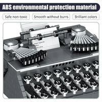 Thumbnail for Building Blocks Creative MOC Retro Typewriter MINI Bricks Toys 00940 - 5