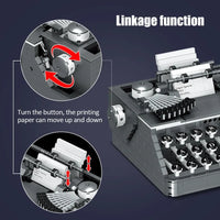 Thumbnail for Building Blocks Creative MOC Retro Typewriter MINI Bricks Toys 00940 - 4