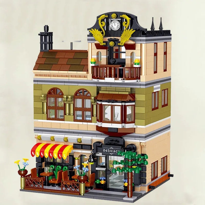 Building Blocks Creator Expert MOC City Chinese Restaurant Bricks Toys - 12