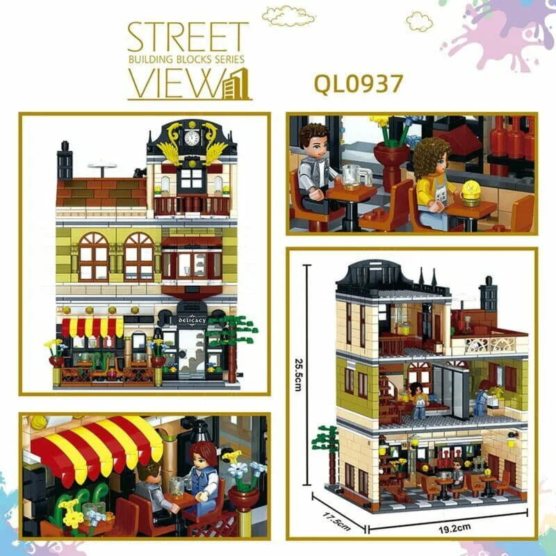 Building Blocks Creator Expert MOC City Chinese Restaurant Bricks Toys - 7