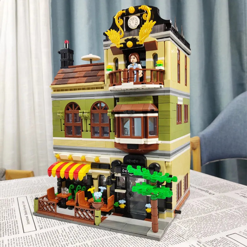 Building Blocks Creator Expert MOC City Chinese Restaurant Bricks Toys - 9