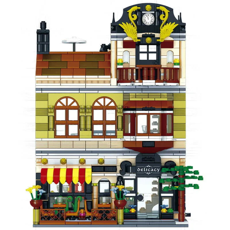 Building Blocks Creator Expert MOC City Chinese Restaurant Bricks Toys - 4