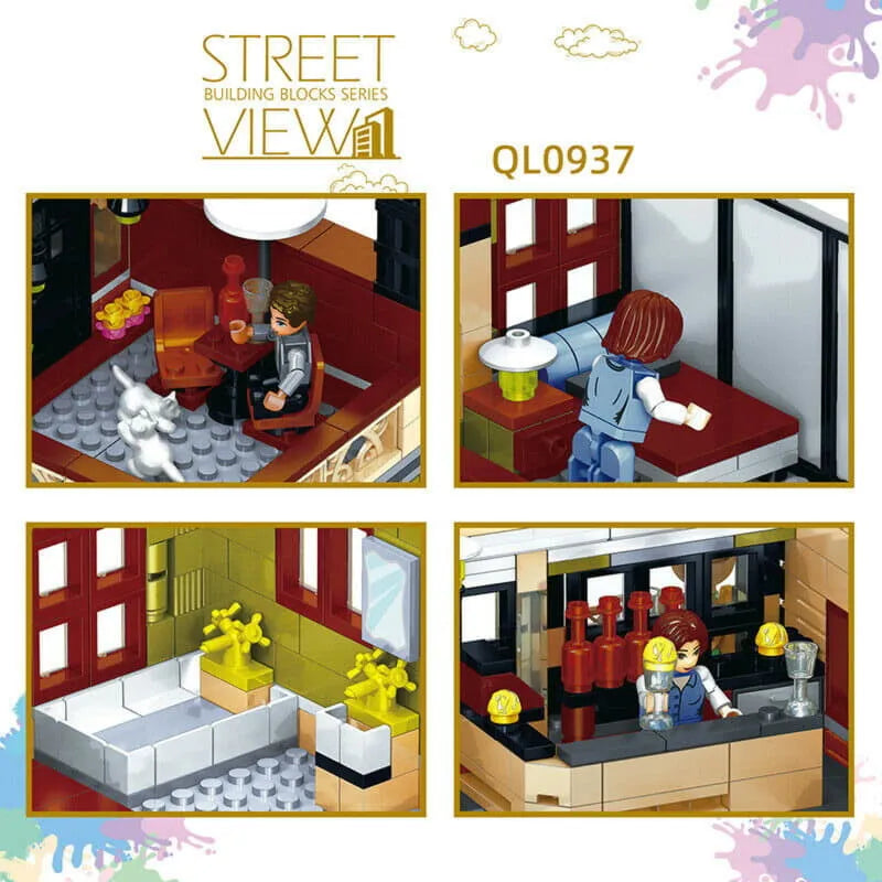 Building Blocks Creator Expert MOC City Chinese Restaurant Bricks Toys - 8