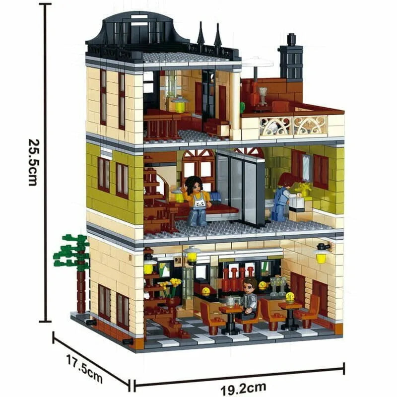 Building Blocks Creator Expert MOC City Chinese Restaurant Bricks Toys - 6