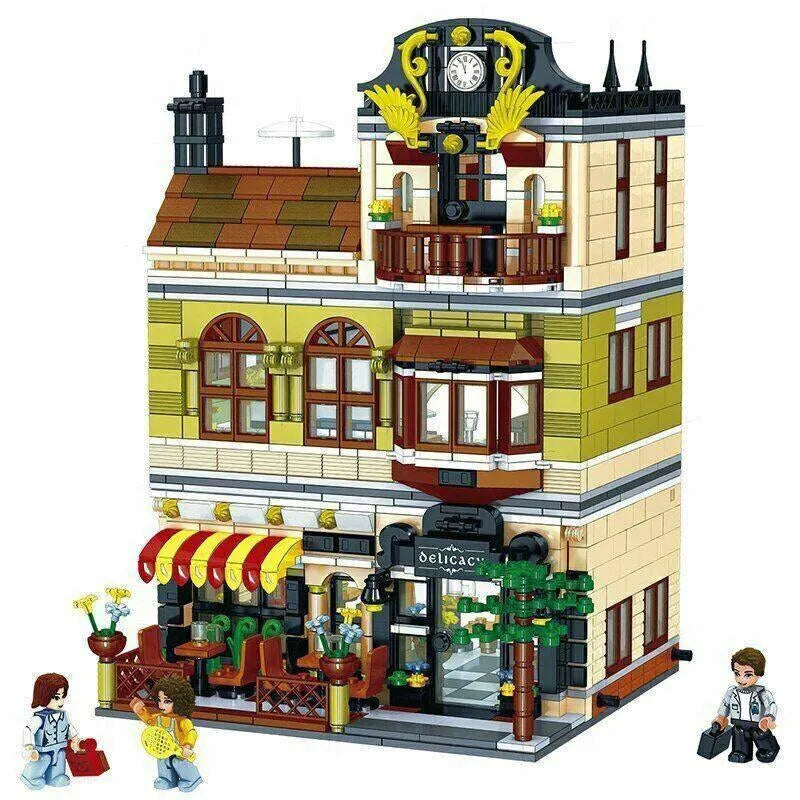 Building Blocks Creator Expert MOC City Chinese Restaurant Bricks Toys - 1