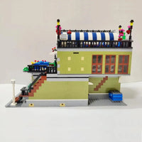 Thumbnail for Building Blocks Creator Expert MOC City Romantic Restaurant Bricks Toys Construction Set Toys - 9
