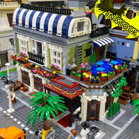 Thumbnail for Building Blocks Creator Expert MOC City Romantic Restaurant Bricks Toys Construction Set Toys - 14