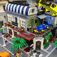 Thumbnail for Building Blocks Creator Expert MOC City Romantic Restaurant Bricks Toys - 14