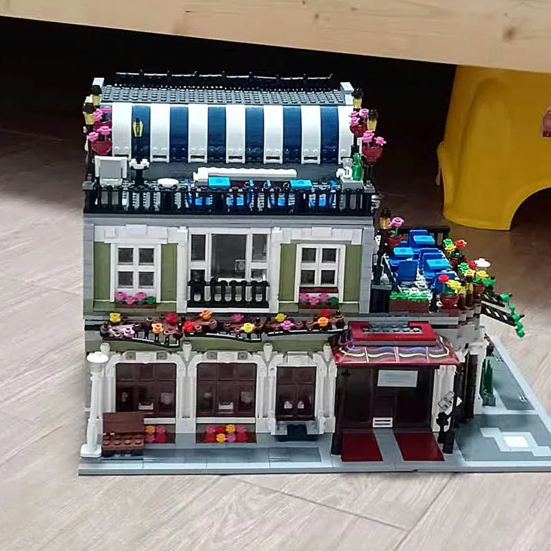 Building Blocks Creator Expert MOC City Romantic Restaurant Bricks Toys Construction Set Toys - 10
