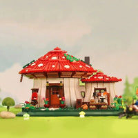 Thumbnail for Building Blocks Creator Expert MOC Mushroom House MINI Bricks Toys - 4