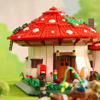 Thumbnail for Building Blocks Creator Expert MOC Mushroom House MINI Bricks Toys - 6