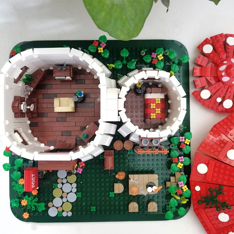 Building Blocks Creator Expert MOC Mushroom House MINI Bricks Toys - 10