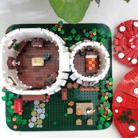Thumbnail for Building Blocks Creator Expert MOC Mushroom House MINI Bricks Toys - 10