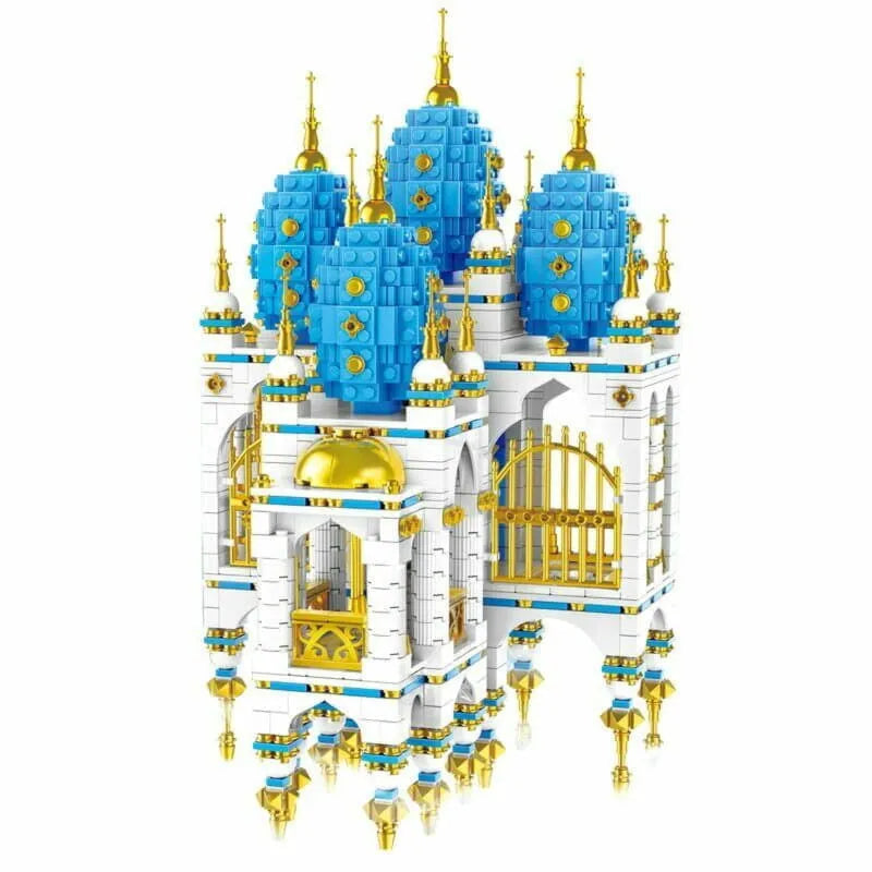 Building Blocks Creator Expert MOC Sky Castle with LED Bricks Toys Construction Set Toys - 1