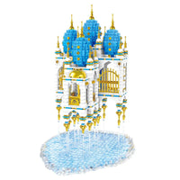 Thumbnail for Building Blocks Creator Expert MOC Sky Castle with LED Bricks Toys - 9