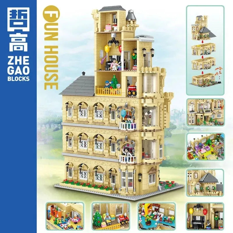 Building Blocks Creator Experts MOC Fun House MINI Bricks Toys 01006 - 2