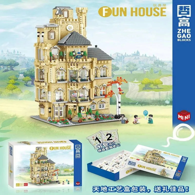 Building Blocks Creator Experts MOC Fun House MINI Bricks Toys 01006 - 3