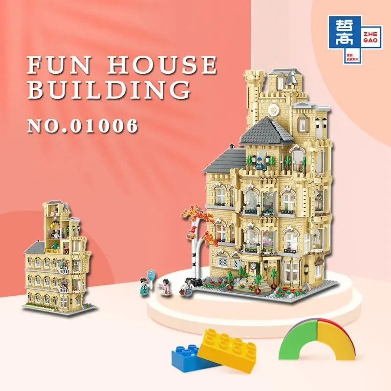 Building Blocks Creator Experts MOC Fun House MINI Bricks Toys 01006 - 10
