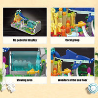 Thumbnail for Building Blocks Creator MOC Aquarium Fish Tank MINI Bricks Toys DZ6101 - 7