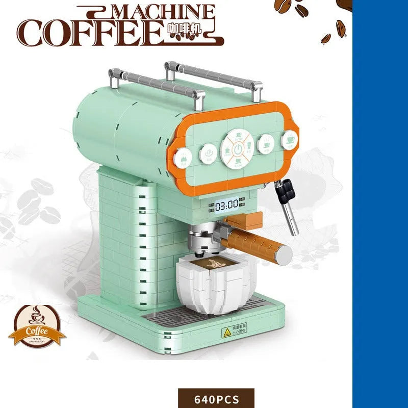 Building Blocks Creator MOC Coffee Machine MINI Bricks Toys 01008 - 5